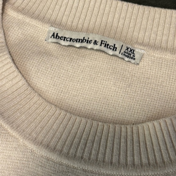 Abercrombie & Fitch Cream and Black Striped Sweater - Picture 2 of 4
